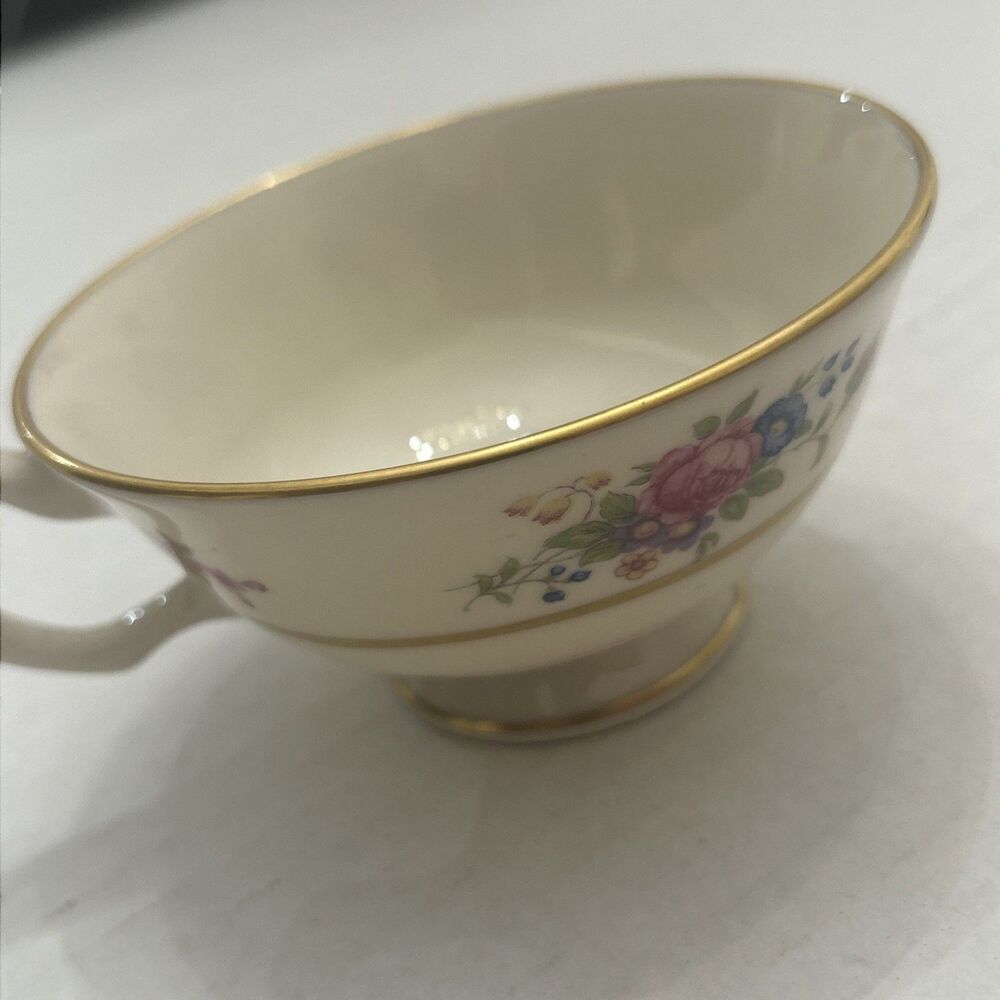 Vintage Lenox Rose J300 Footed Teacup Cup